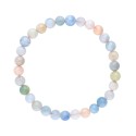 Bracciale in Acquamarina e Morganite 6mm