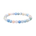 Bracciale in Acquamarina e Morganite 6mm