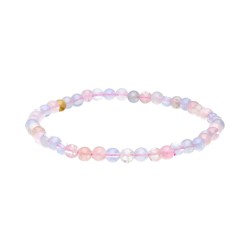 Bracciale in Acquamarina e Morganite 4mm