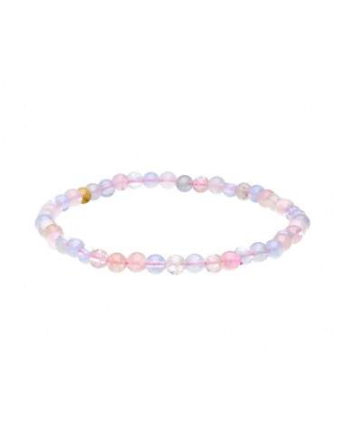 Bracciale di acquamarina e morganite 4mm