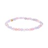 Pulseira aquamarina e morganita 4mm
