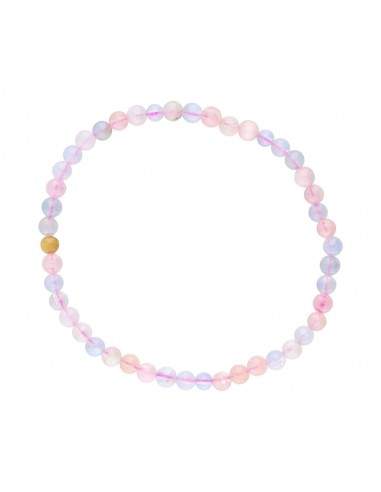 Pulsera di Aguamarina e Morganita 4mm