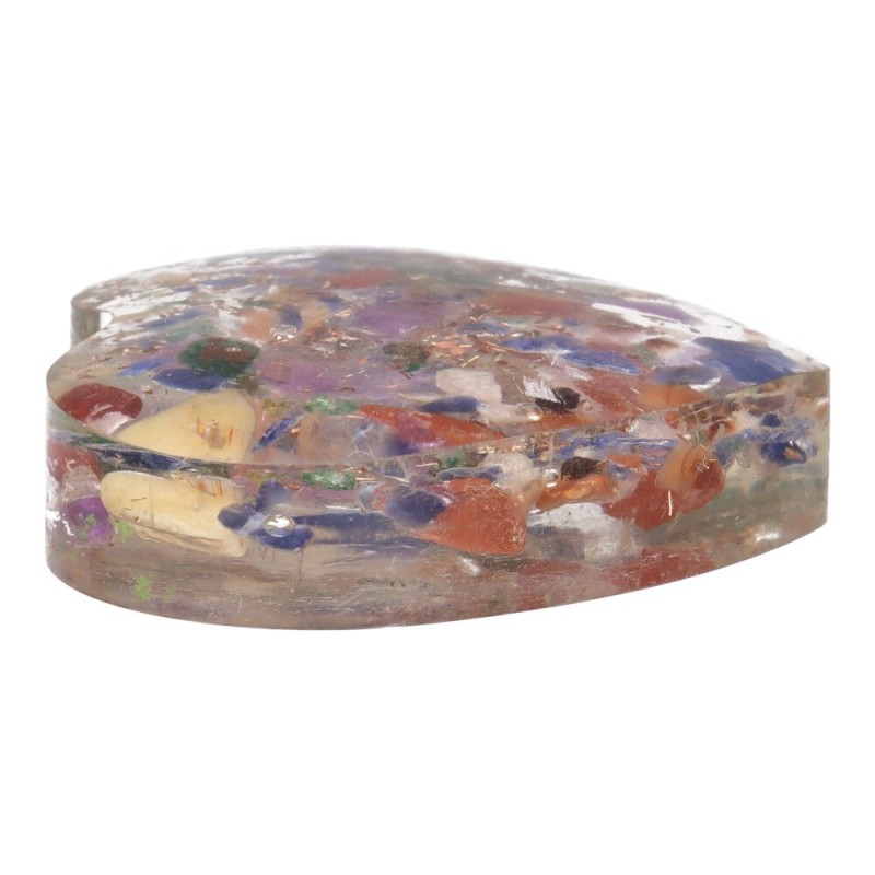 Cuore di Resina con Mix Minerali 3x3cm