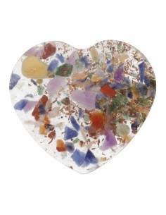 Cuore in resina con mix di...