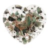 Corazón de Resina con Esmeralda 3x3cm Estilo Orgonita