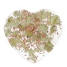 Resin Heart with Peridot 3x3cm