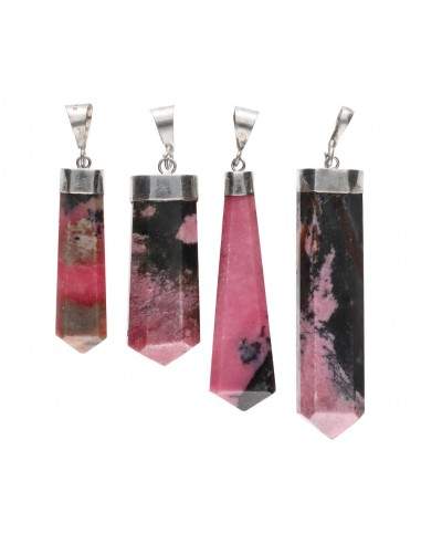Rhodonite Polished Point Pendant in...