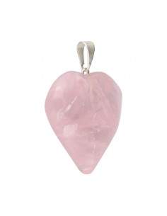 Colgante Cuore di Quarzo Rosa 2