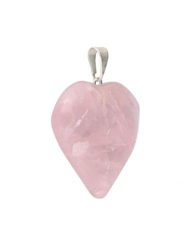 Colgante Cuore di Quarzo Rosa