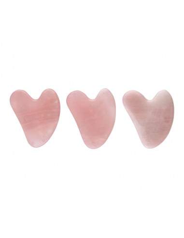 Gua Sha Pequeño de Cuarzo Rosa