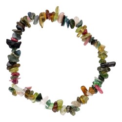 Bracciale Chip Piccolo di Tormalina Multicolore Extra