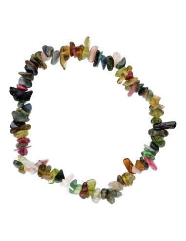 Pulseira Chip de Turmalina Multicolor...