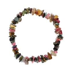 Bracciale Chip di Tormalina Multicolore Extra