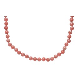 Collana in Rodocrosite in Argento Sterling 925 (47A)