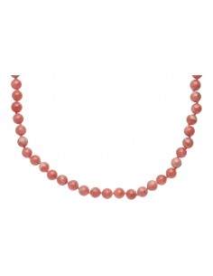 Collier de rhodochrosite en...