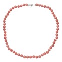 Collier de rhodochrosite en argent 925 (47A)