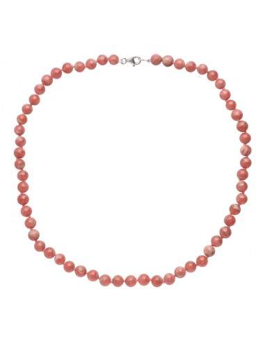 Colar Rhodochrosite em prata...