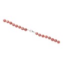 Collier de rhodochrosite en argent 925 (47A)