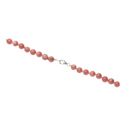 Colar Rhodochrosite em prata esterlina 925 (47A)