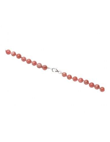 Colar Rhodochrosite em prata...