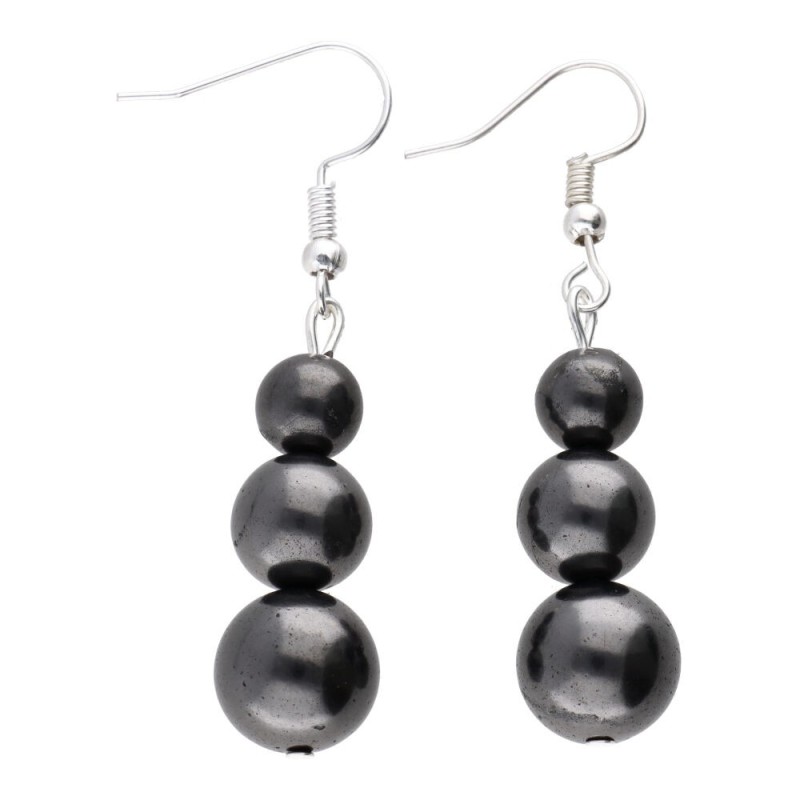 Orecchini in Shungite a Sfere