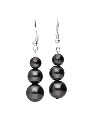 Orecchini a sfere di Shungite