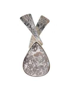 Crazy Jasper Pendant in 925...