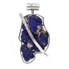 Pingente Azurite em prata 925 libras esterlinas (86A)