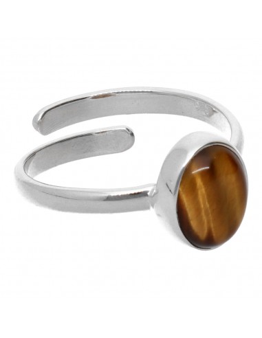 Anello ovale con occhio di tigre...