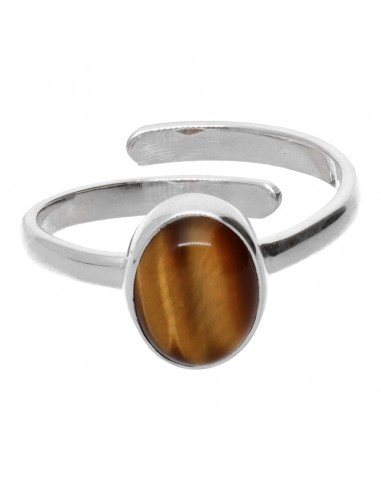 Anello ovale con occhio di tigre...
