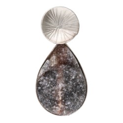 Pendente in Amatista in Argento Sterling 925 (32B)
