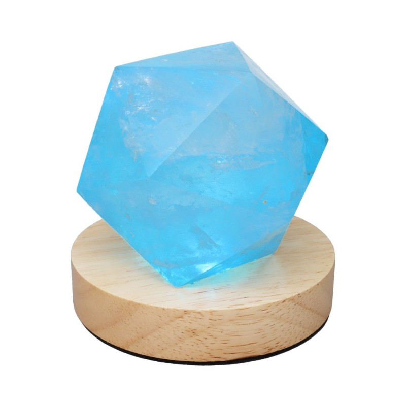 Base in Legno con Luce LED USB