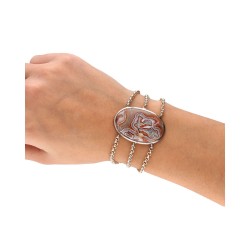 Pulseira Crazy Jasper em Prata de Lei (51B)