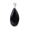 Pingente de gota de ouro azul