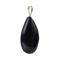 Pendente Goccia di Goldstone Blu