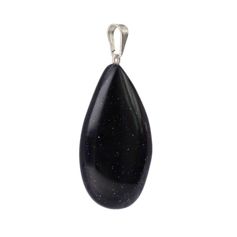 Pendente Goccia di Goldstone Blu