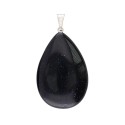 Pingente de gota de ouro azul