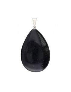 Blue Goldstone Drop Pendant