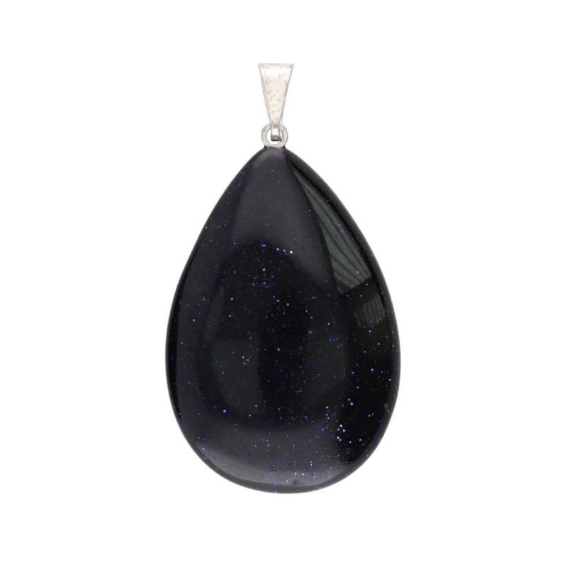 Pendente Goccia di Goldstone Blu