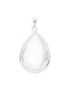 Silver Plated Quartz Drop...