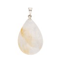 Heated Citrine Drop Pendant