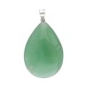 Pingente com gota de quartzo verde