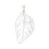 Silver Plated Leaf Quartz Pendants