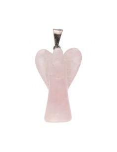 Pendentif ange en quartz rose