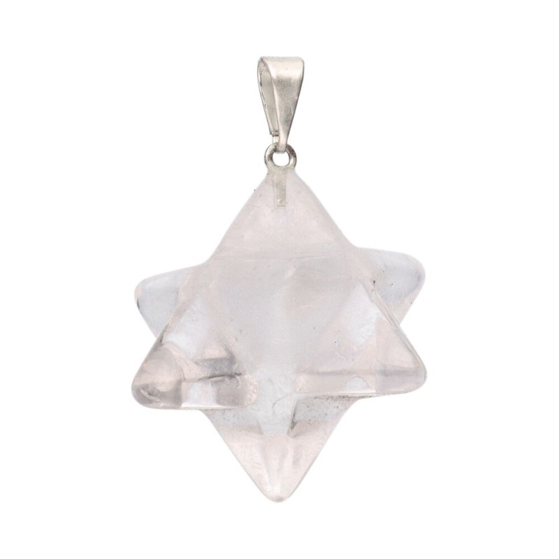Ciondolo Merkaba in Quarzo Bianco