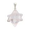 Pingente Merkaba de Quartzo Branco
