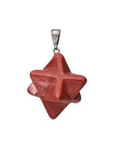 Colgante Merkaba de Jaspe Rojo