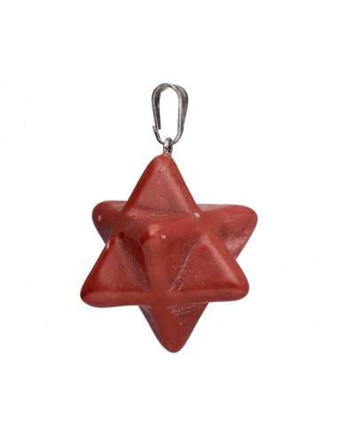 Colgante Merkaba de Jaspe Rojo