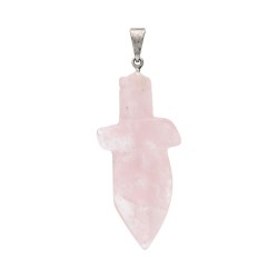 Collana Spada di Quarzo Rosa