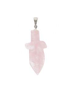Rose Quartz Sword Pendant